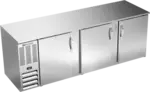 Beverage Air BB94HC-1-F-S 3 Door Refrigerated Back Bar Storage Cabinet