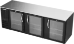 Beverage Air BB94HC-1-FG-B 3 Door Refrigerated Back Bar Storage Cabinet