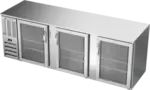 Beverage Air BB94HC-1-FG-S 3 Door Refrigerated Back Bar Storage Cabinet
