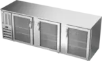 Beverage Air BB94HC-1-G-S 3 Door Refrigerated Back Bar Storage Cabinet