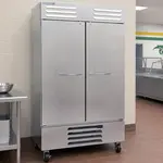 Beverage Air RB44HC-1S 47'' 44 cu. ft. Bottom Mounted 2 Section Solid Door Reach-In Refrigerator