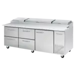 Blue Air BAPP93-D4LM-HC 93.25'' Refrigerated Pizza Prep Table