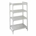 Cambro CPU187284V4PKG Camshelving® Premium Series 72"W x 18"D x 84"H Shelving Unit, Plastic with Metal Frame - NSF