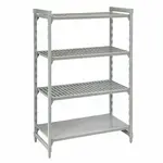 Cambro CPU216084VS4PKG Camshelving® Premium Series 60"W x 21"D x 84"H Shelving Unit, Plastic with Metal Frame - NSF