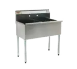 Eagle Group 1836-2-16/4-1X Commercial Sink, (2) Two Compartment, Construction with and - 37.38" W