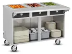 FWE / Food Warming Equipment Co., Inc. HLC-2W6-7H-14-HWR Tray Line (2) 12" x 20" x 6-1/2" Deep Wells Electric Hot Food Serving Counter with Thermostatic Controls