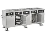 FWE / Food Warming Equipment Co., Inc. HLC-5W6-7H-35-DRN Handy Line (5) 12" x 20" x 6-1/2" Deep Wells Electric Hot Food Serving Counter with Individual Controls