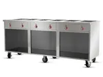 FWE / Food Warming Equipment Co., Inc. HLC-6W6-1-DRN Handy Line (6) 12" x 20" x 6-1/2" Deep Wells Electric Hot Food Serving Counter with Individual Controls