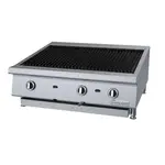 Garland US Range Garland/US Range GTBG36-AB36 35.44" Gas Countertop Heavy Duty Lava Rocks Charbroiler with Manual Control - 90,000 BTU