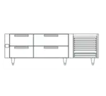 Garland US Range UN17C36 360" DrawerRefrigerated Chef Basewith Top-