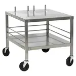 Hobart TABLEHW-HL2012 Mixer/Slicer Equipment Stand, Stainess Steel Top with Undershelf and without Backsplash - 27"W x 26"H x 32"D