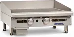 Imperial IGG-24 24'' Countertop Gas Griddle with Thermostatic Controls - 60,000 BTU