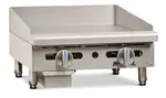 Imperial IMGA-2428 24'' Countertop Gas Griddle with Manual Controls - 60,000 BTU