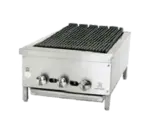 Jade Range JB-18 18.00" Gas Countertop Standard Duty Radiant Charbroiler with Manual Control - 12000 - 55000
