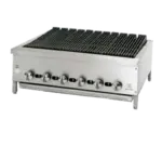 Jade Range JB-36 36.00" Gas Countertop Standard Duty Radiant Charbroiler with Manual Control - 56000 - 104000
