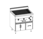 Jade Range JBKC-36 Restaurant Gas Range, with (1) 36" Charbroiler and Cabinet Base - 65,000 BTU