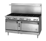 Jade Range JBR-10 Restaurant Gas Range, 60" W with 10 Burners and (1) Cabinet Base - 300,000 BTU