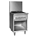 Jade Range JBR-72B Restaurant Gas Range, 72" W with (1) 72" Charbroiler and Cabinet Base - 180,000 BTU