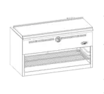 Jade Range JBR-CM48-WM Bistro™ Wall-Mount Cheesemelter
