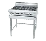 Jade Range JMRH-6 Commercial Range, 36" W with 6 Burners and Modular Base - 210,000 BTU