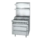 Jade Range JMRHE-3-3 Commercial Range, 36" W with 6 Burners and Modular Base - 210,000 BTU