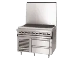 Jade Range JRLH-02S-T-48 Titan™ Fire & Ice™ 48" 2 Drawer Refrigerated Chef Base with Top