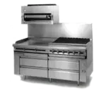 Jade Range JRLH-04R-T-72 Titan™ Fire & Ice™ 72" 4 Drawer Refrigerated Chef Base with Top