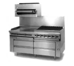 Jade Range JRLH-06R-T-84 Titan™ Fire & Ice™ 84" 6 Drawer Refrigerated Chef Base with Top