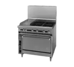 Jade Range JTRH-2-2HT-36 Commercial Range, 36" W with 2 Burners (2) 12" Hot Tops and Standard Oven - 175,000 BTU