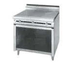 Jade Range JTRH-2HT Commercial Range, 36" W with (2) 18" Hot Tops and Cabinet Base - 70,000 BTU
