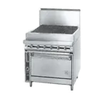 Jade Range JTRH-36B-36 Commercial Range, 36" W with (1) 36" Charbroiler and Standard Oven - 125,000 BTU