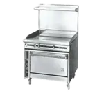 Jade Range JTRH-36G-36 Commercial Range, 36" W with (1) 36" Griddle and Standard Oven - 140,000 BTU