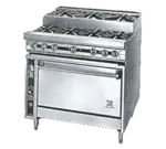 Jade Range JTRHE-3-3-36 Commercial Range, 36" W with 6 Burners and Standard Oven - 215,000 BTU