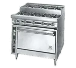 Jade Range JTRHE-4-3-36 Commercial Range, 36" W with 7 Burners and Standard Oven - 185,000 BTU