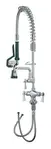 Krowne Metal 18-508L Krowne Royal Series Space Saver Pre-Rinse Assembly with Add-On Faucet with 8" Spout
