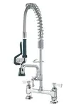 Krowne Metal 18-608L Krowne Royal Series Space Saver Pre-Rinse Assembly with Add-On Faucet with 8" Spout