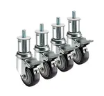 Krowne Metal 28-156S Krowne Adjustable Height 1/2"-13 Threaded Stem Caster