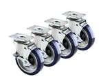 Krowne Metal 30-113S Krowne Economy Series 2-3/8" x 3-5/8" Plate Caster