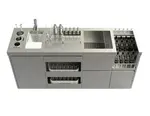Krowne Metal Krowne BB-PALOMA-S81 Behind Bars Paloma System 81" Single Workstation