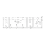 Krowne Metal KMB-MT Full size foot print template printed on mylar