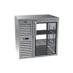 Krowne Metal KPT36L Pass-Thru Refrigerated Back Bar Cabinet  two-section