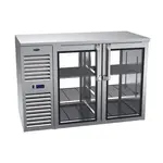 Krowne Metal KPT52L Pass-Thru Refrigerated Back Bar Cabinet  two-section