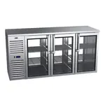 Krowne Metal KPT72L Pass-Thru Refrigerated Back Bar Cabinet  two-section
