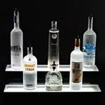 Krowne Metal KR-2T36-R Countertop Lighted Liquor Bottle Display - 18 Bottle Capacity