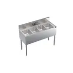 Krowne Metal KR19-44C Underbar Sink Unit, 4 Compartment, 48"W x 19"D