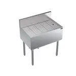 Krowne Metal KR19-GS30 Stainless Steel Underbar Drain Workboard Unit, Freestanding, 30" x 19"
