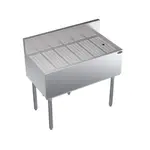 Krowne Metal KR19-GS36 Stainless Steel Underbar Drain Workboard Unit, Freestanding, 36" x 19"