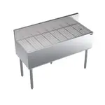 Krowne Metal KR19-GS48 Stainless Steel Underbar Drain Workboard Unit, Freestanding, 48" x 19"