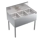 Krowne Metal KR24-33C Underbar Sink Unit, 3 Compartment, 36.00"W x 24.00"D
