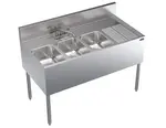 Krowne Metal KR24-43L Underbar Sink Unit, 3 Compartment, 48.00"W x 24.00"D